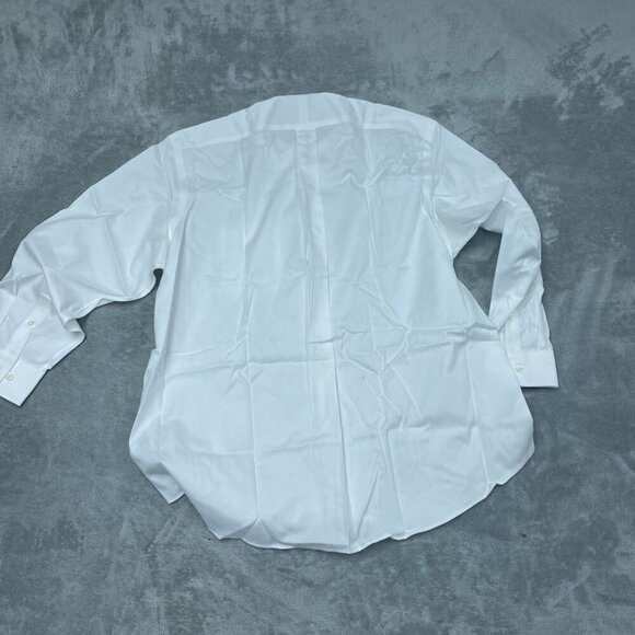 Kirkland Signature Men’s Traditional Fit Non-Iron White Dress Shirt 17.5 6995 - Picture 6 of 7